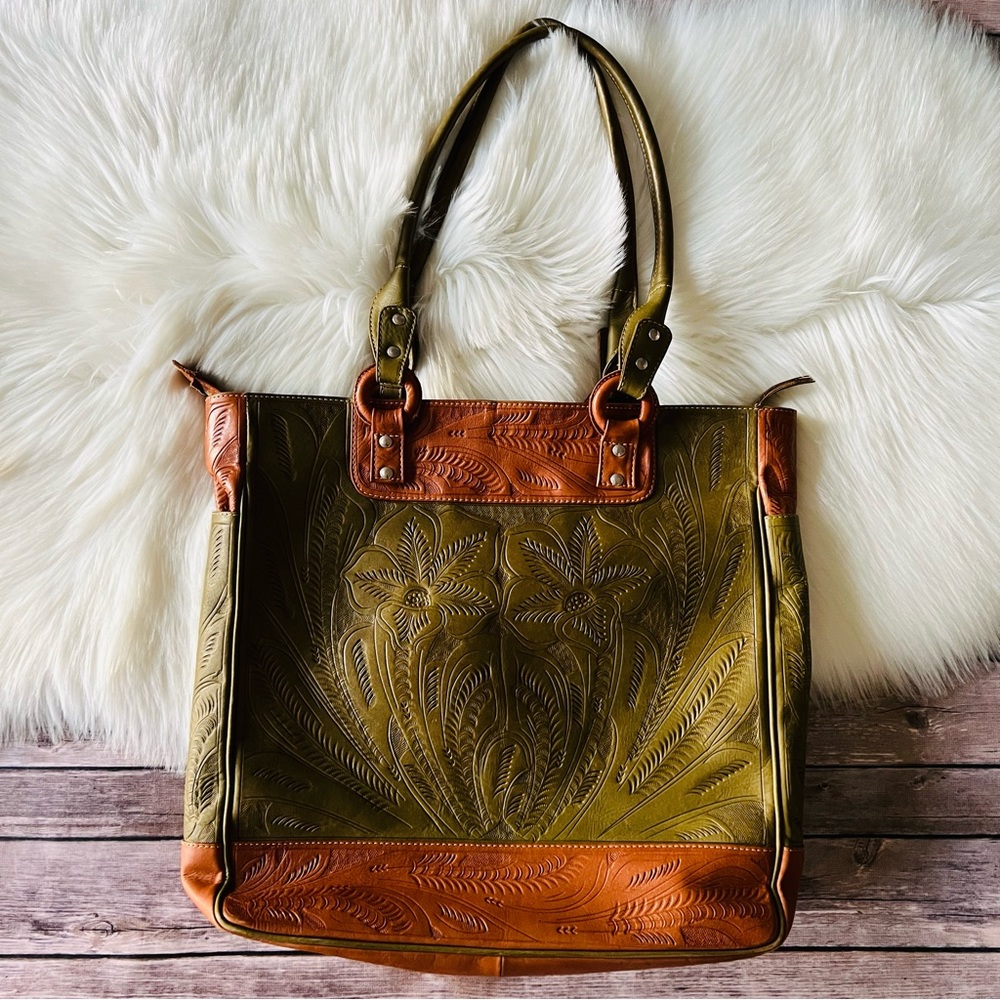 J.L. Saldivar Handcrafted Large Tote Leather Bag